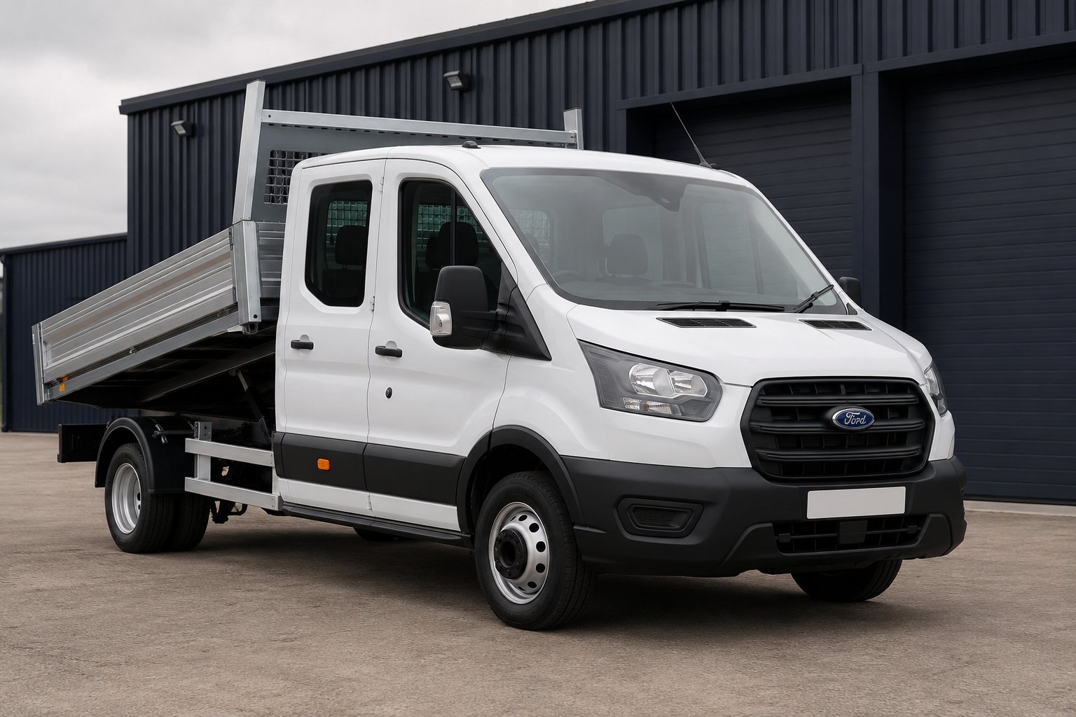 Ford Transit 350 Leader L3 Double Cab Tipper, 130PS RWD, A/C, SRW for sale